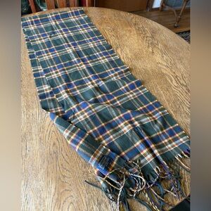 Pendleton Mills Wool Plaid Scarf 72 inches long